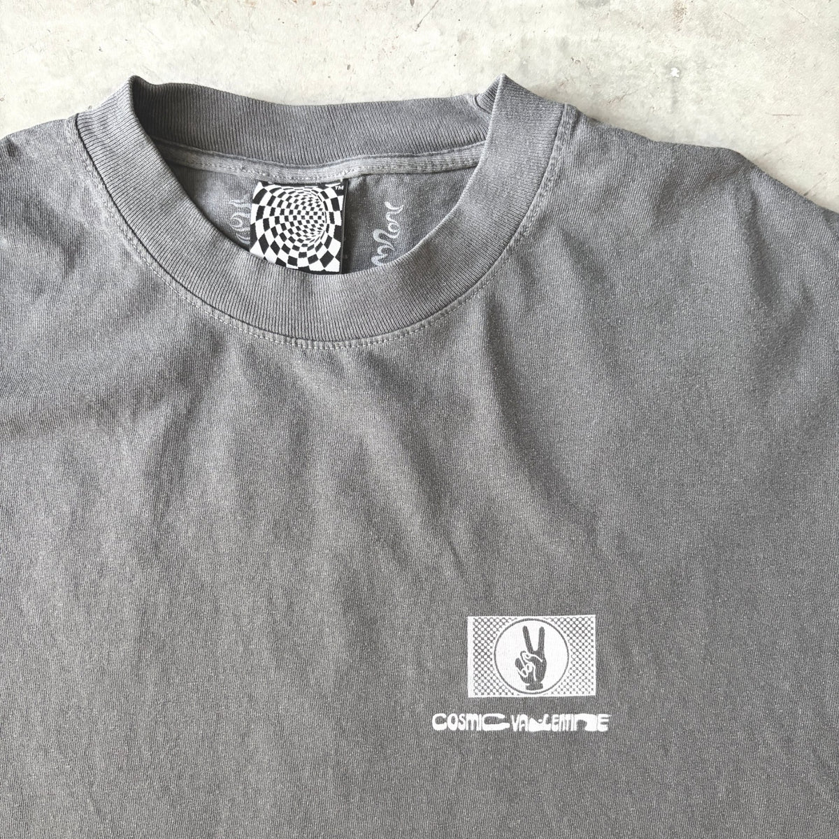 Vortex Short Sleeve T-Shirt - Garment Dyed + Washed Black