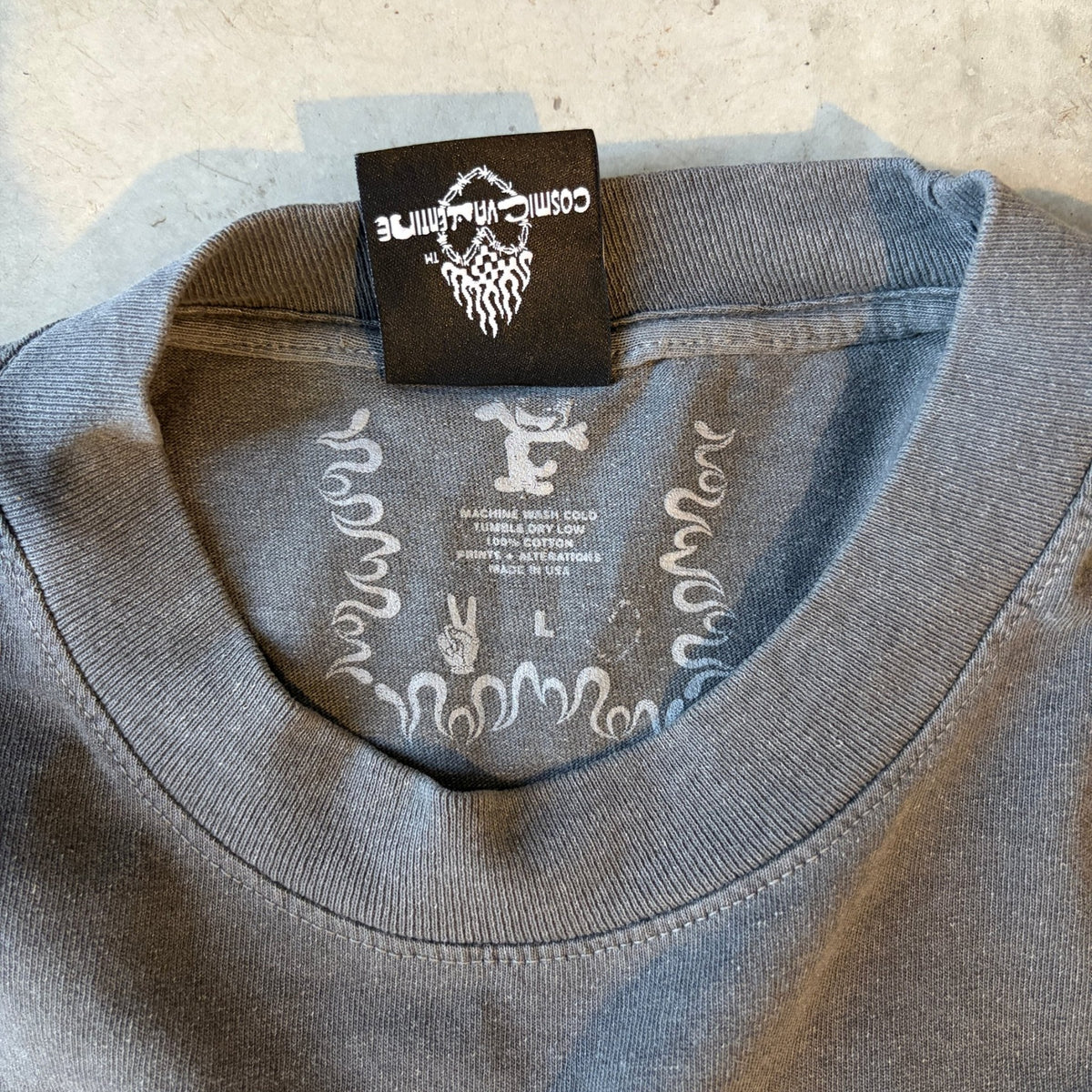 Vortex Short Sleeve T-Shirt - Garment Dyed + Washed Black